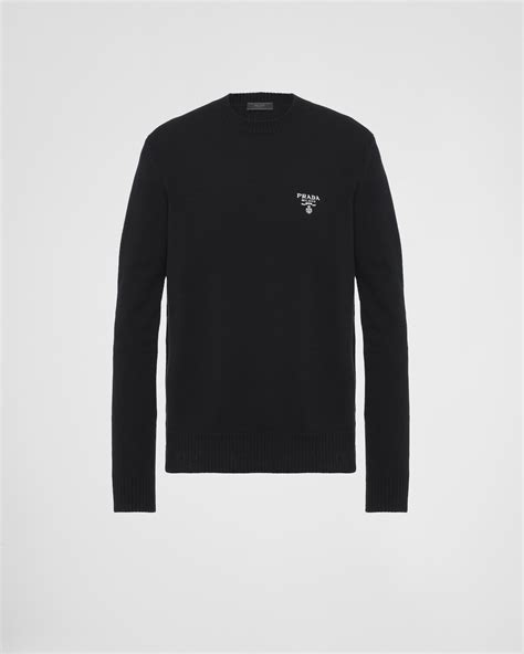 maglione prada milano|Maglione In Cashmere Nero .